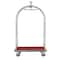 Global Industrial Silver Stainless Steel Bellman Cart Curved Uprights 6 Rubber Casters, 41-1/4L x 24W x 73H 985118SL - alternate 4